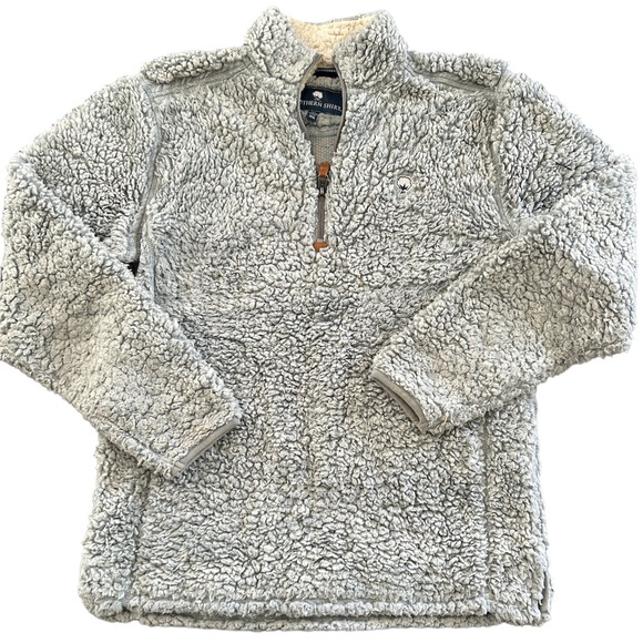 Southern Shirt Light Blue Sherpa 1/4 Zip Sweater - Picture 1 of 2